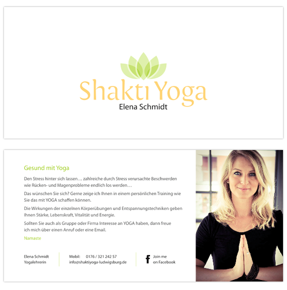 Werbeflyer - Shakti Yoga