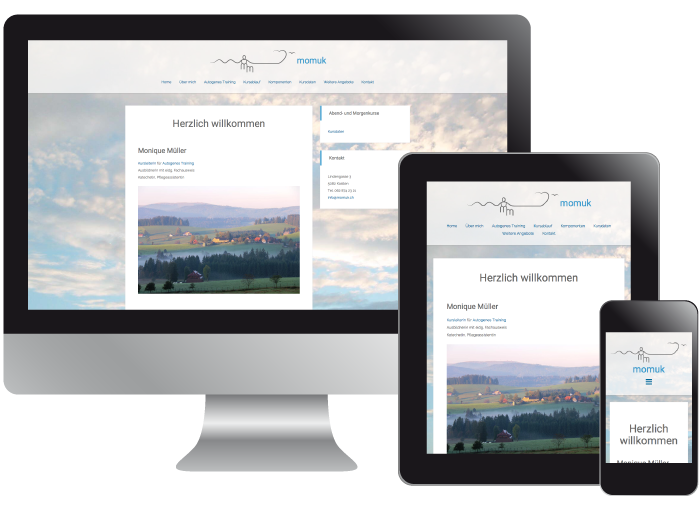 Webpräsenz momuk - Kursleiterin für Autogenes Training